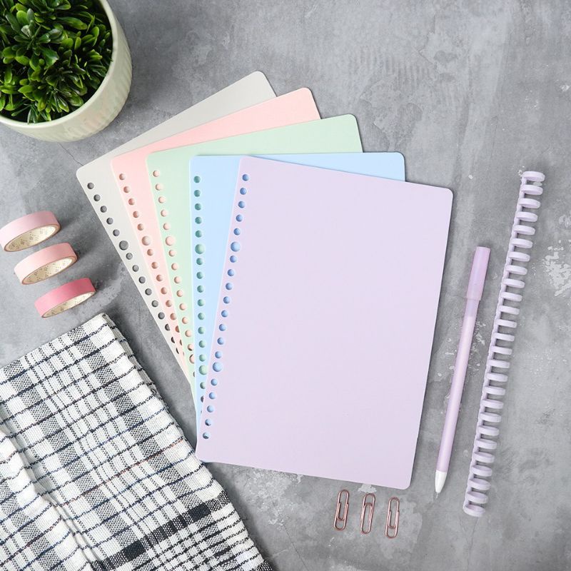 

DIY Minimalist Binder Covers Macaron Pastel Color