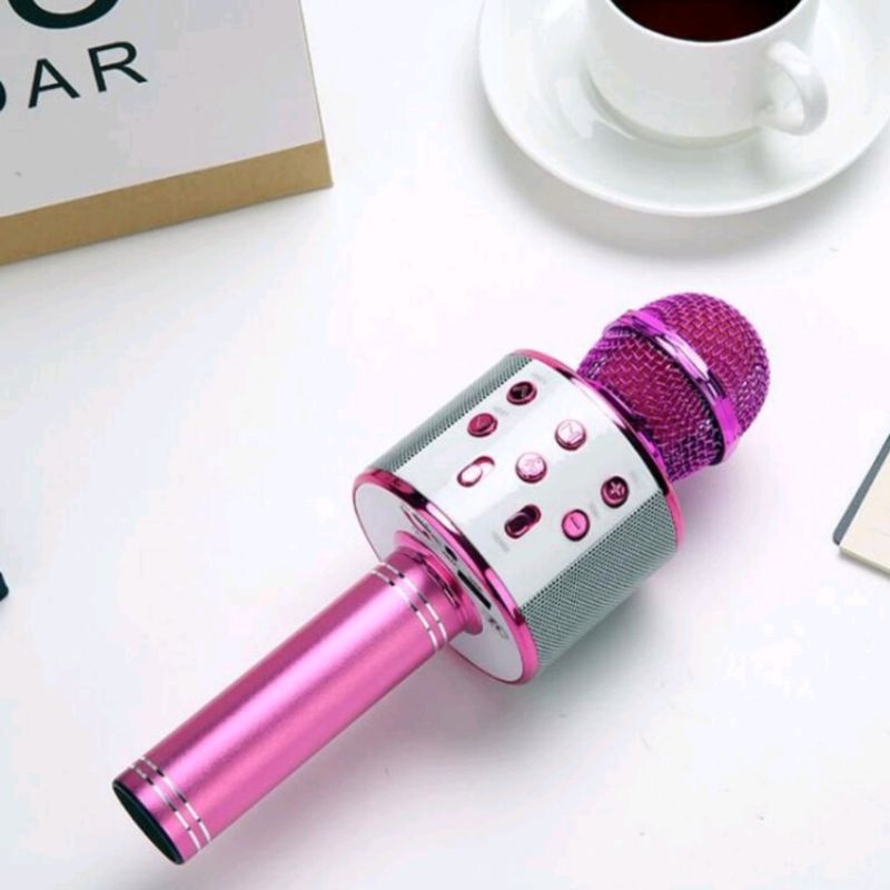 *Real* Microphone Karaoke Wireless WS-858 Portable , High Sound and Speaker Premium