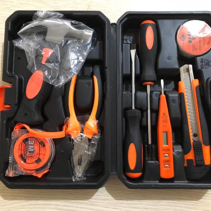 J.LD TOOLKIT SET 9 pcs TOOL KIT Pertukangan HAND TOOLS