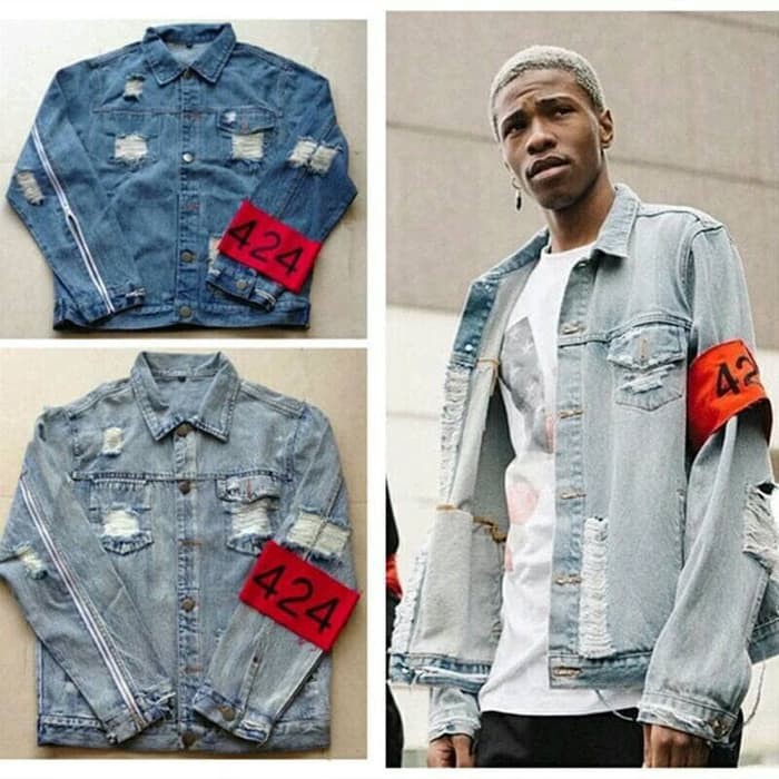 Terbaru 424 Four Two Four U002F Jacket 424 U002F Denim Jacket U002F Jaket Levis Diskon