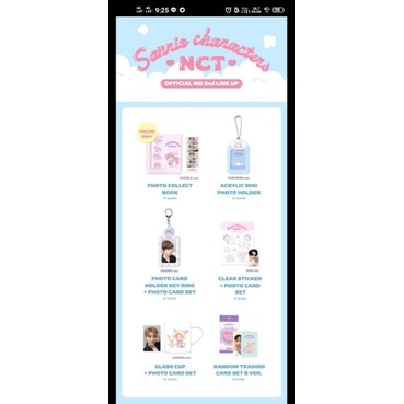 OPEN PO NCT X SANRIO 2ND MD Line Up