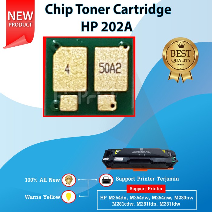 Chip Toner Cartridge 202A CF500A CF501A CF502A CF503A