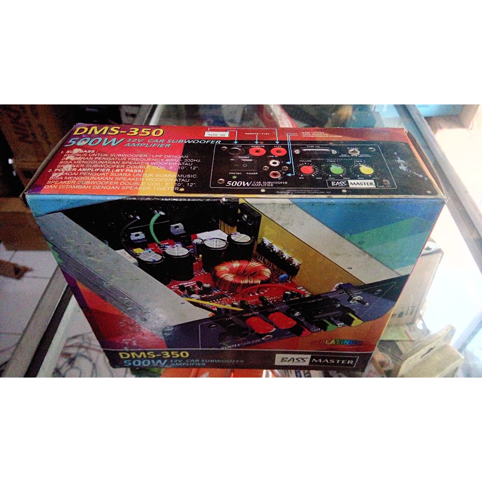 POWER MOBIL MONOBLOCK SUPER 500W SUBWOOFER DMS 350 TERMURAH