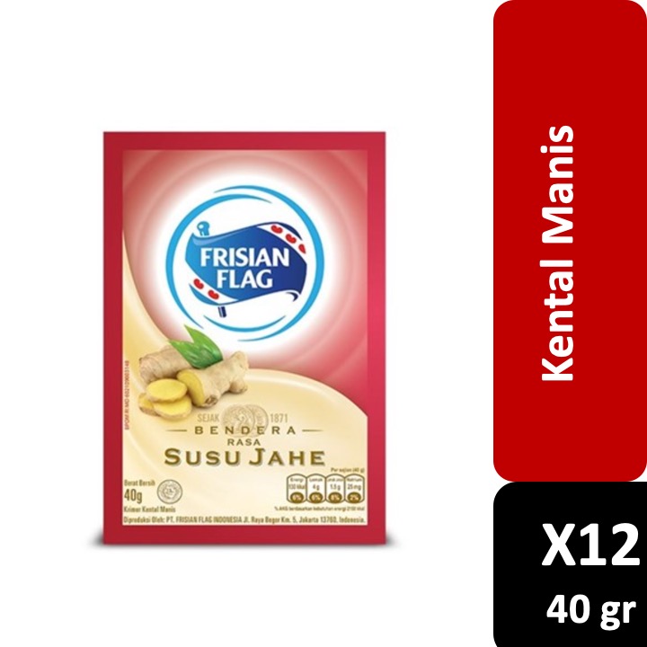 

Frisian Flag Kental Manis Jahe 6 Sachet x 40gr x2