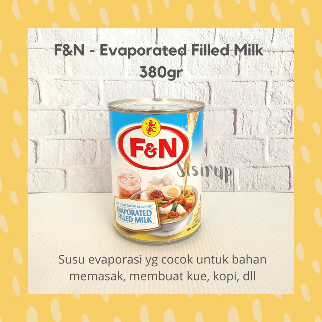 Susu Evaporasi FN / Susu F&amp;N 380 GR / Susu lemak nabati / F &amp; N Evaporated 380 GR