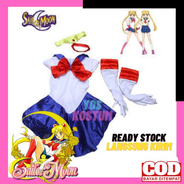 Kostum Karakter Sailormoon Dewasa Cosplay Baju Anime Cewek Wanita Sexy