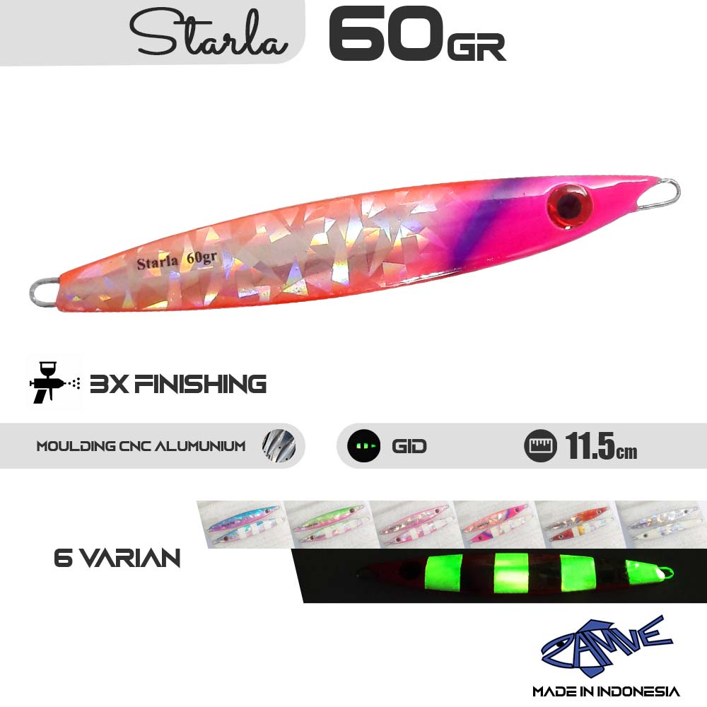Metal Jig Zamve Starla 60Gr Metal Jig 60Gr Metal Jig 60Gram
