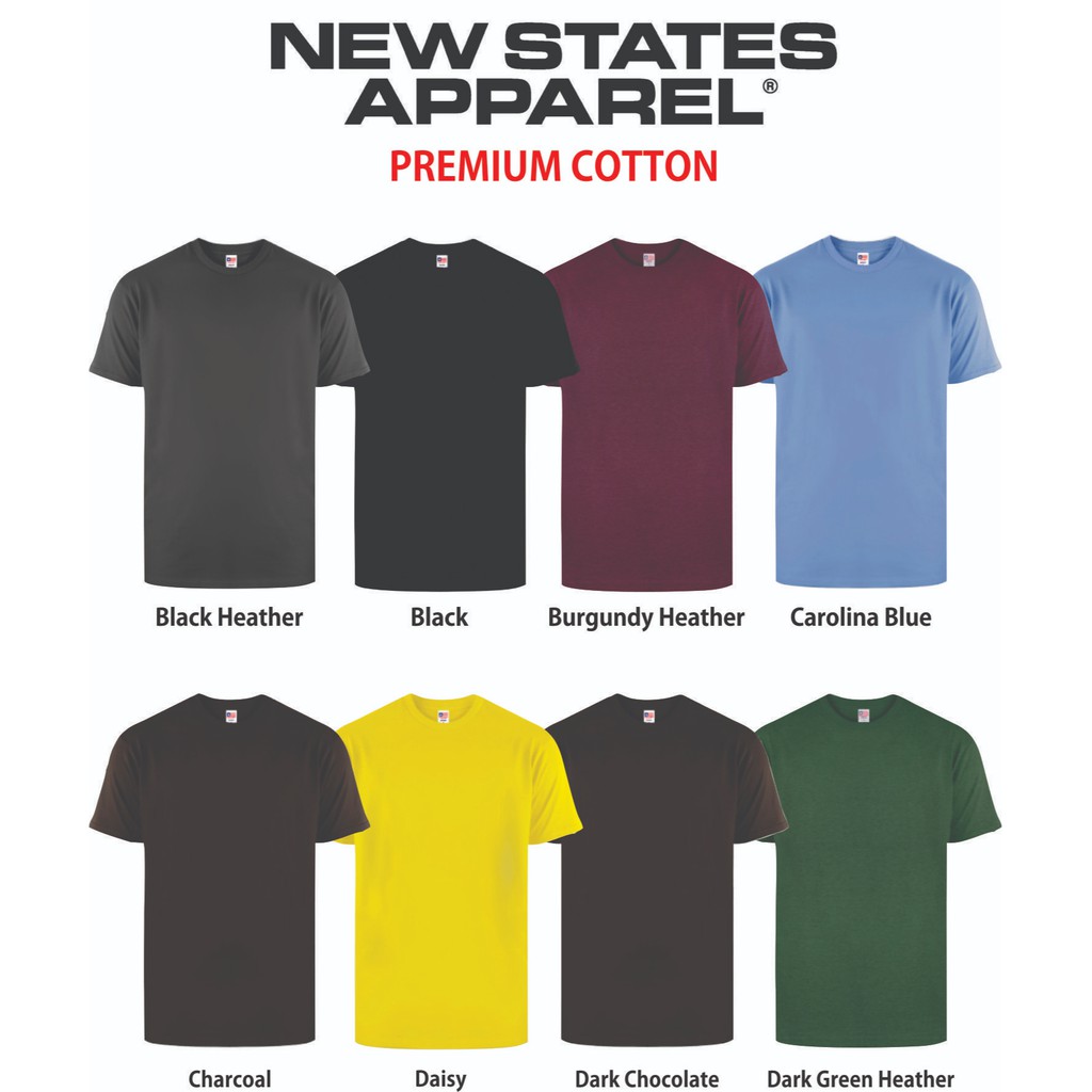 Kaos Polos Premium 24s New States Apparel (NSA) Part-1