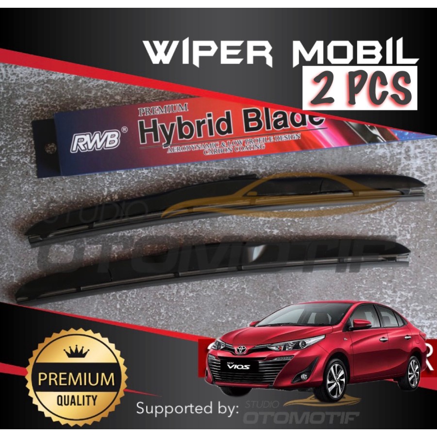 WIPER ALL NEW VIOS GEN3 2013-2021 RWB GRAPHITE / WIPER RWB VIOS 2 PCS