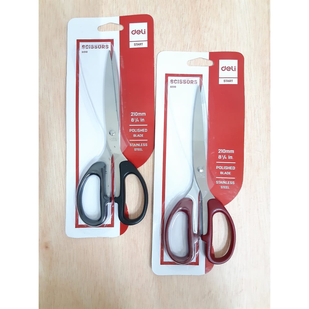 

GUNTING KERTAS BESAR STAINLESS DELI 6010 OFFICE SCISSORS TAHAN KARAT