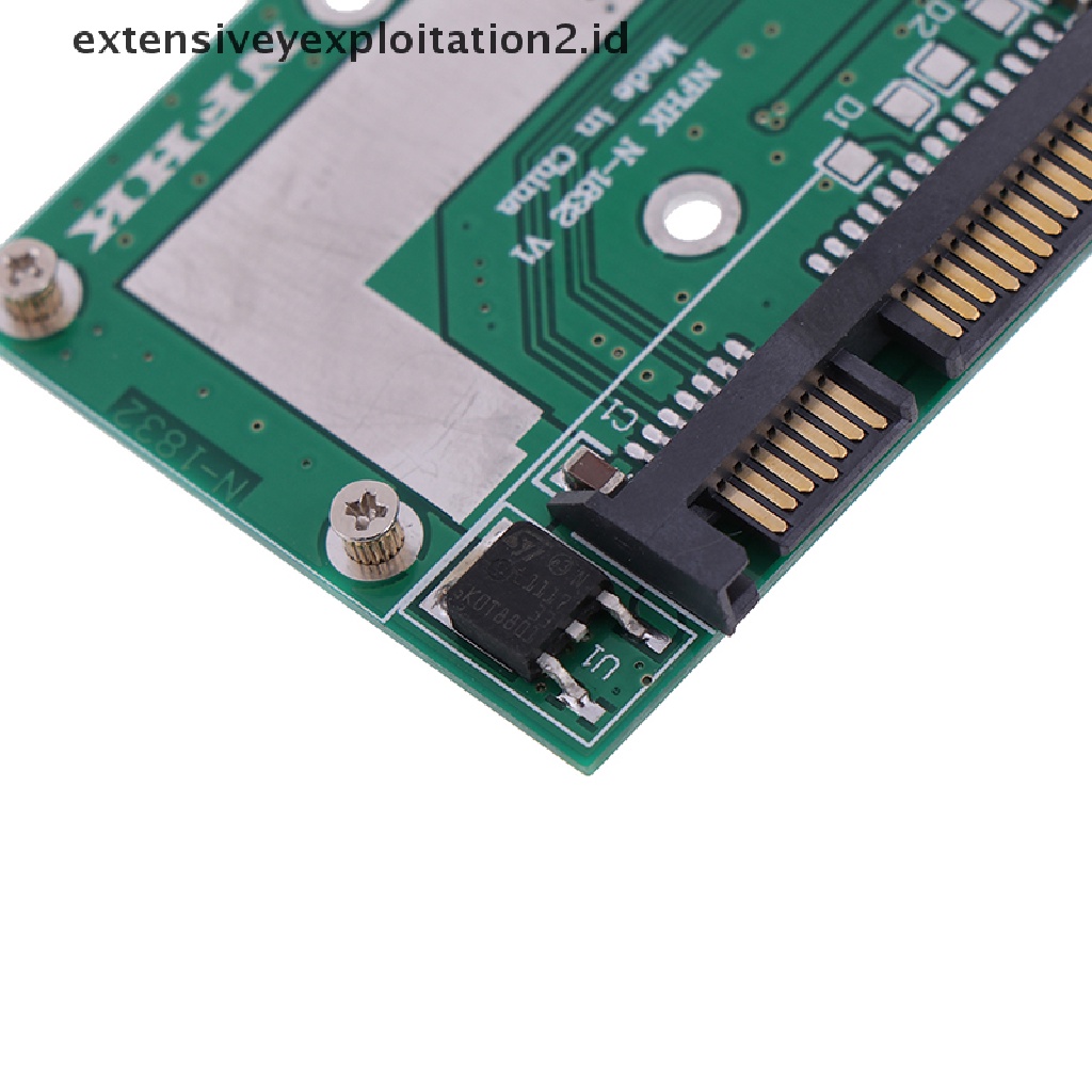 Id mSATA ssd Ke 2.5 '' SATA 6.0gps Papan Modul adapter Konverter Kartu mini pcie ssd