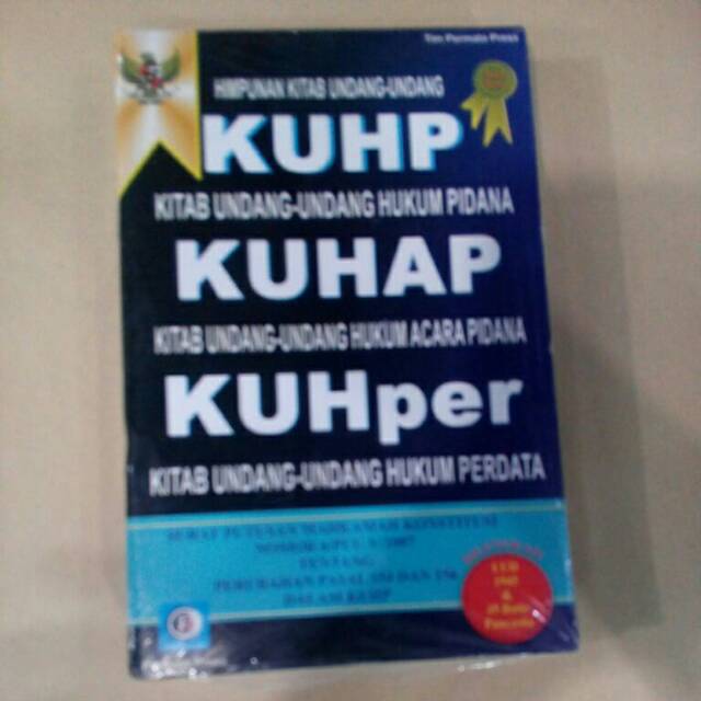 

HIMPUNAN KITAP KUHP,KUHAP,KUHper.