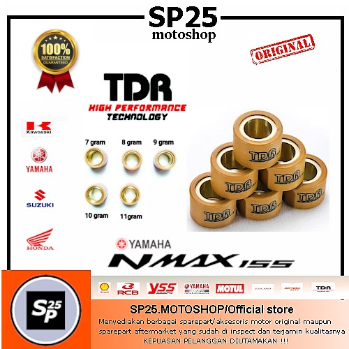 ROLLER NMAX 9 GRAM TDR  AEROX 155 LEXI XEON ORIGINAL