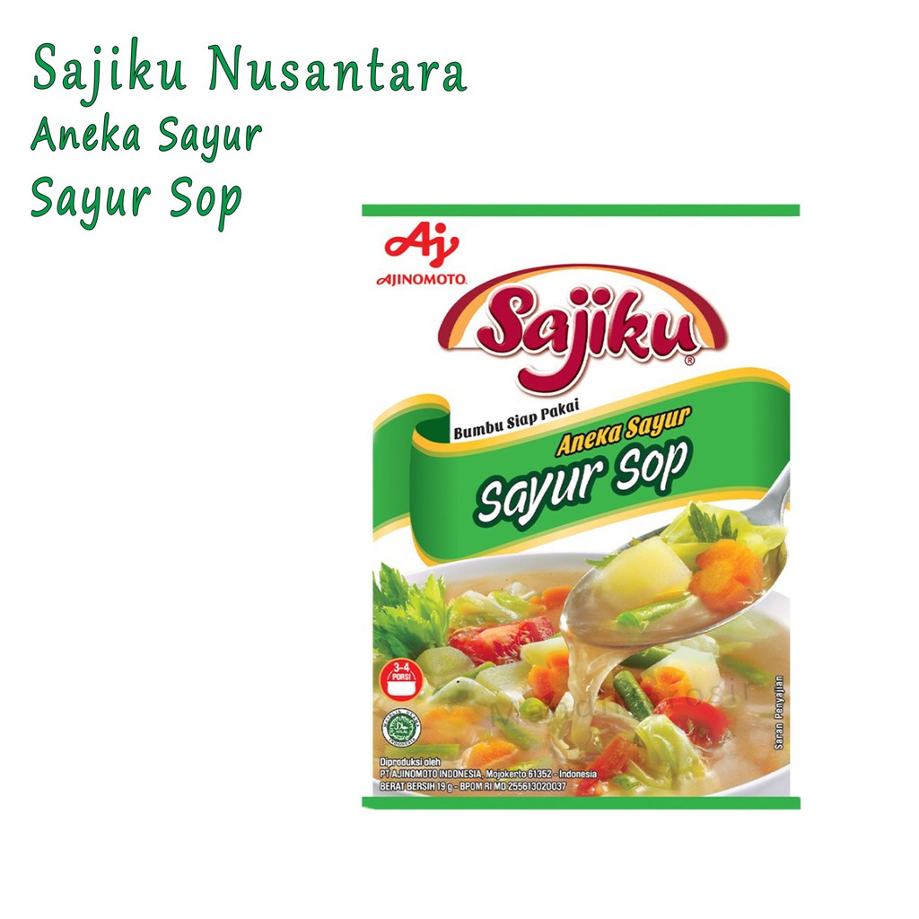 * BUMBU SIAP PAKAI * SAYUR SOP * 19g * SAJIKU