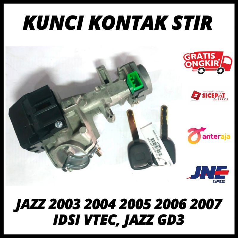 Kunci STOP Kontak Stir Setir Mobil Jazz 2003 2004 2005 2006 2007 Idsi Vtec, Jazz GD3