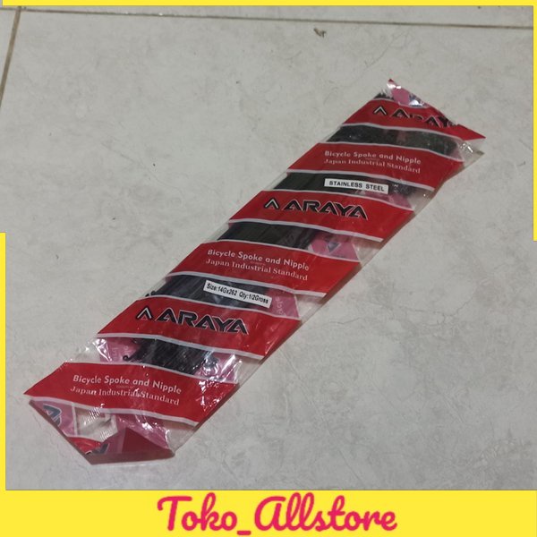 Ruji Jari Jari Spoke Stainless Steel Sepeda MTB 26 ukuran 262 14g x 262 ARAYA