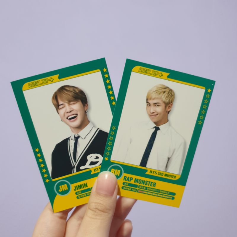 Official Player card BTS 3rd Muster bundle RM Jimin photocard pc