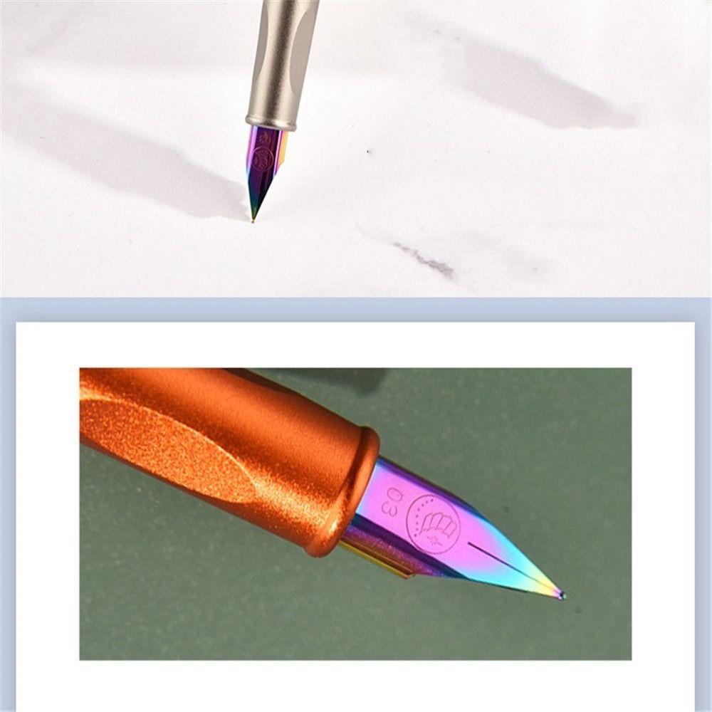 Populer 0.38mm Fountain Pen Dewasa Tulis Halus Tinta Sac Praktek Kaligrafi Replaceable Ink Sac