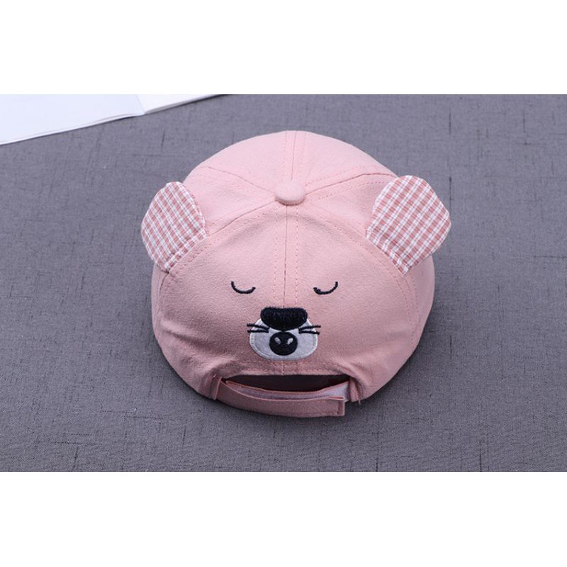 Topi Anak Baseball bayi Fun Time bear motif lucu bordir baby cap