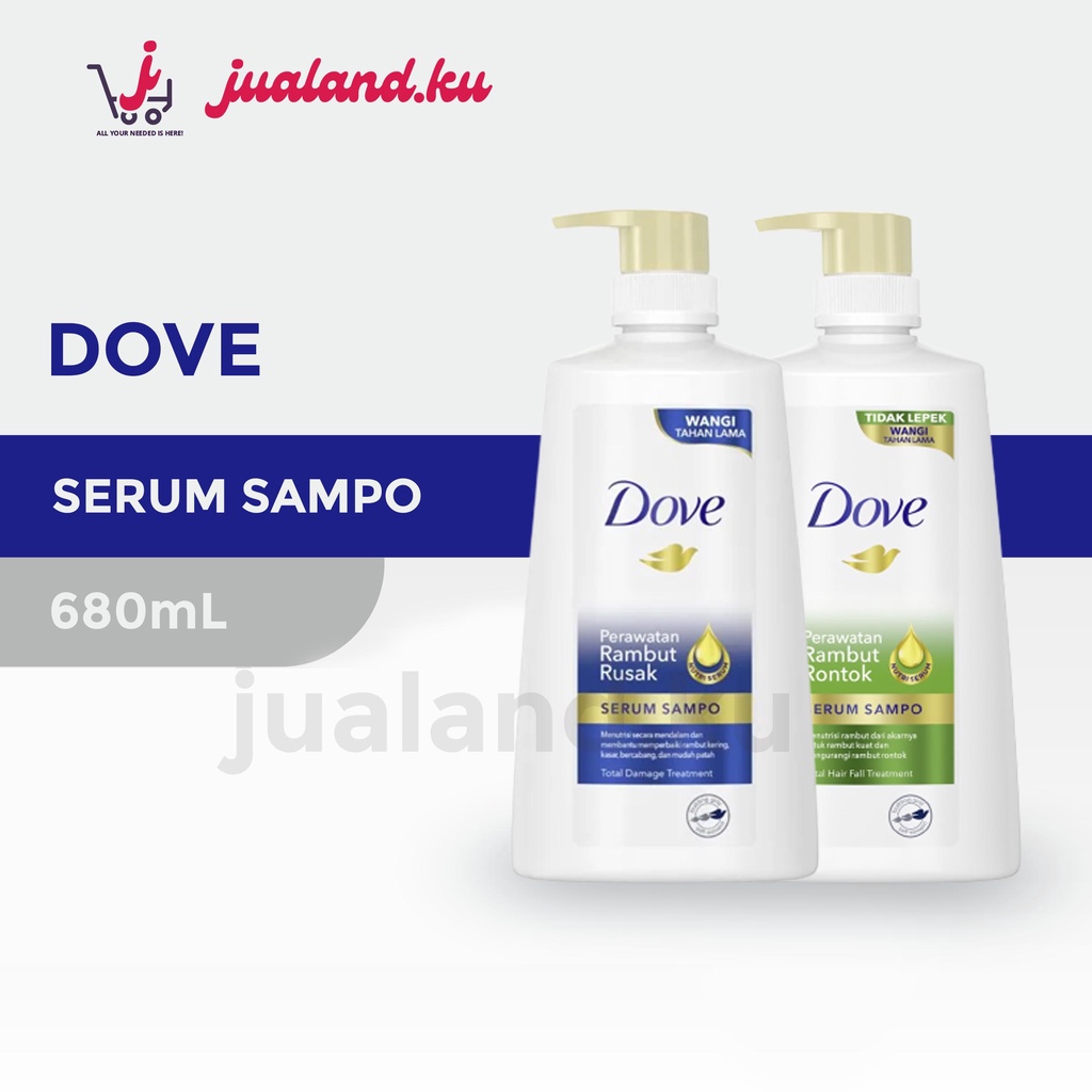 Dove Serum Shampoo Perawatan Rambut Rontok / Perawatan Rambut Rusak 680 mL