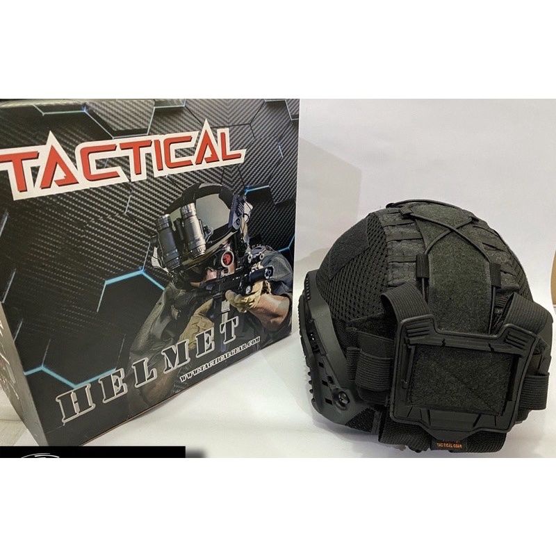 Helm tactical cover hitam/helm tactical cover hijau