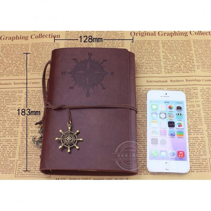 

IREADYl BUKU CATATAN KULIT KULIT BINDER NOTEBOOK BUKU TULIS - Jangkar Coffe IBDLl