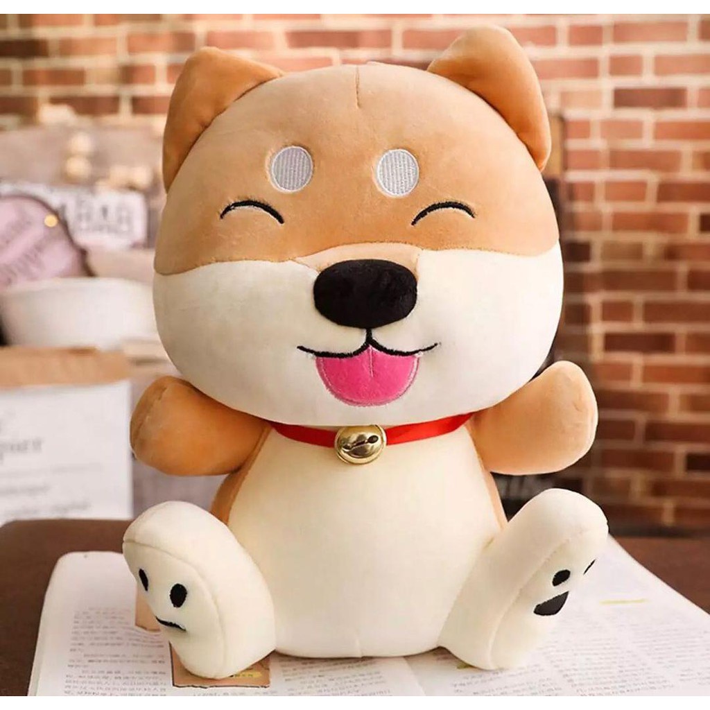 Boneka Lucu Karakter Kucing Shiba Inu Ukuran Jumbo Bahan Lembut Mainan Anak Viral Murah