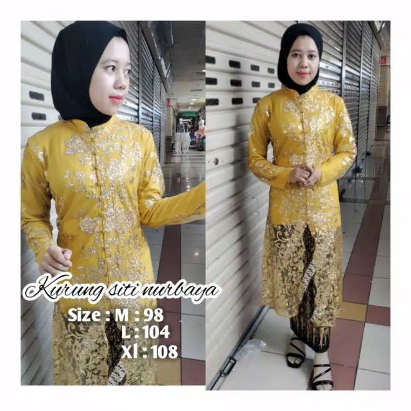 SETELAN KEBAYA KURUNG SITI NURBAYA//KEBAYA PESTA/KEBAYA KEKINIAN/BY PB KEBAYA