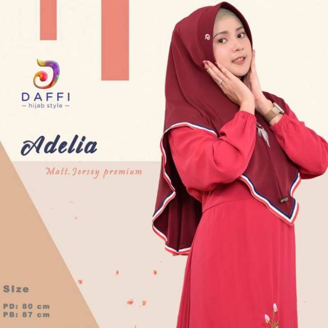 JILBAB INSTAN ORI DAFFI ADELIA / JILBAB JERSEY DAFFI ADELIA