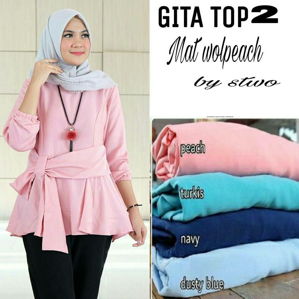 MDS GITA TOP BLOUSE TERMURAH ATASAN KEKINIAN  BAJU  PESTA  