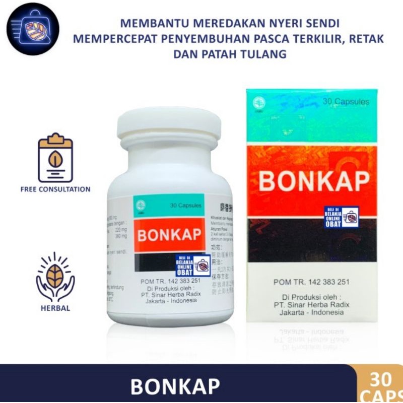 BONKAP THE MUSK FRACTURE BONE JOINING 30 KAPSUL