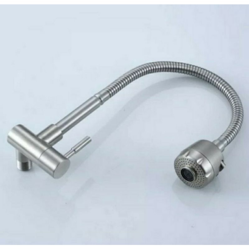 Kran Angsa Flexibel Tembok Stainless SUS 304/Kran Cuci Piring/Kran Dapur/Kran Kitchen Sink Model Per