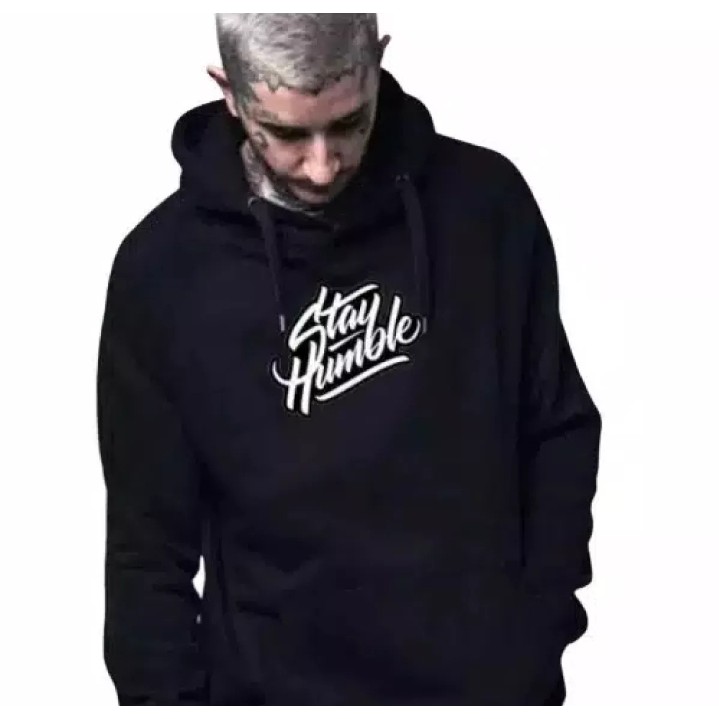 Sweater Distro STAY HUMLE Hoodie Flecee korean pria