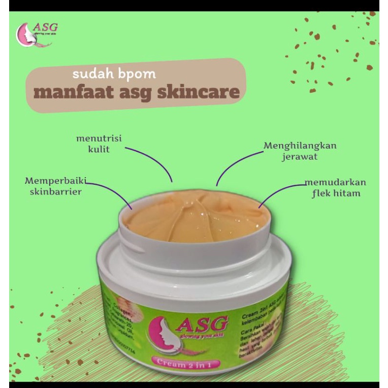 Cream Herbal Asg Glow Ecer BPom