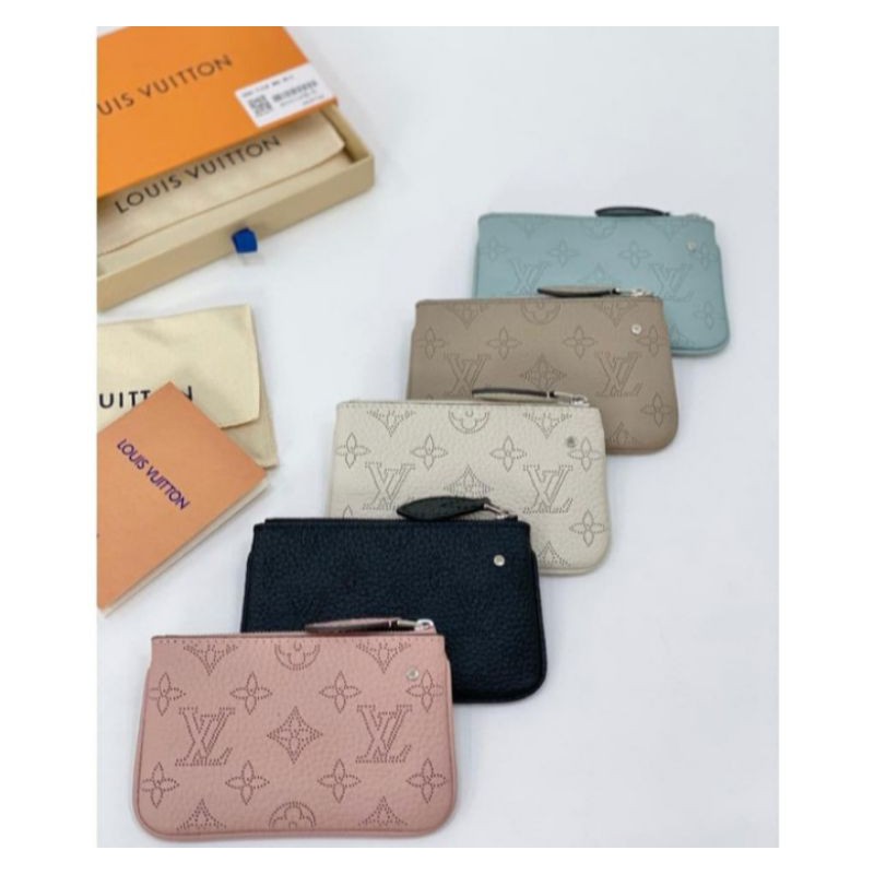 LV keypouch Mahina grained Togo original leather 14,5cm