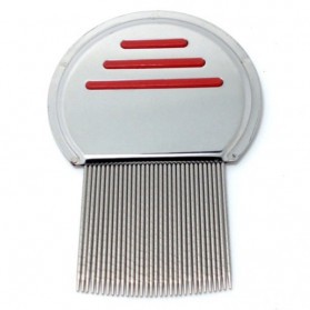 Metal Nit Lice Comb / Sisir Kutu - Silver