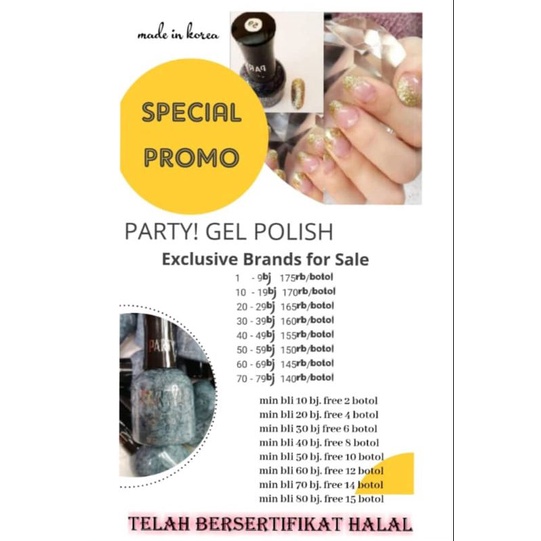 KUTEK HALAL PARTY GEL POLISH
