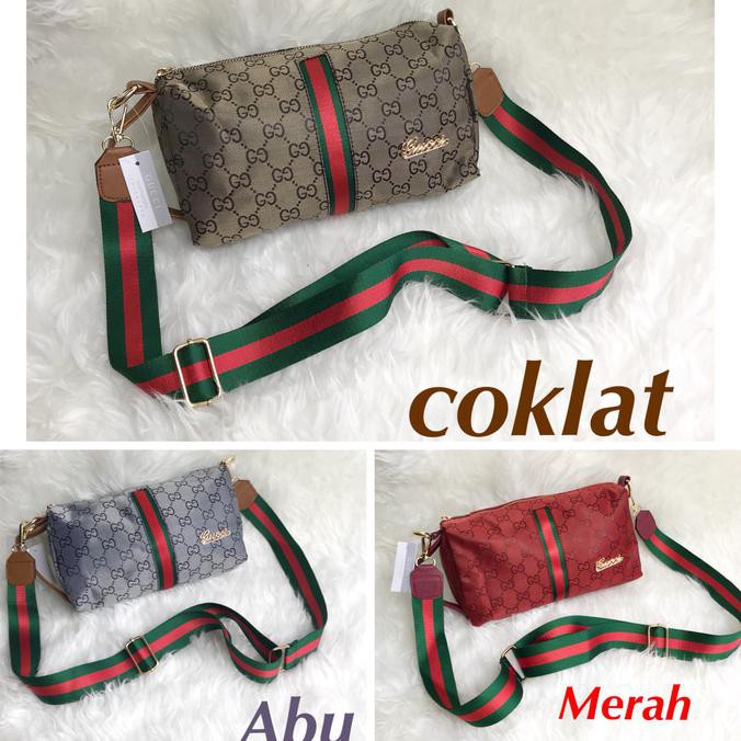 Tas Pesta Tas Wanita Gucci Kanvas Sling Speedy Batam Import Murah Berkualitas