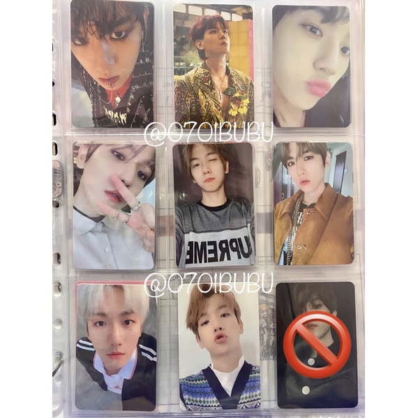 EXO Baekhyun PC Photocard Monster, Kokobop Private, Lotto, DMUMT Moderato, Andante, Allegro, CBX Blo