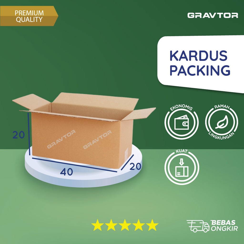 

Kardus Packing 40x20x20 - Packaging Karton Box Dus Besar Pindahan Jumbo Polos Murah