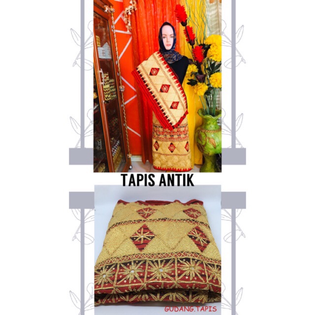 Tapis Antik/Tapis Lampung/Tapis Mama Papa/Tapis Murah/Sarung Tapis/Tapis Set/Kain Tapis/Kain Lampung
