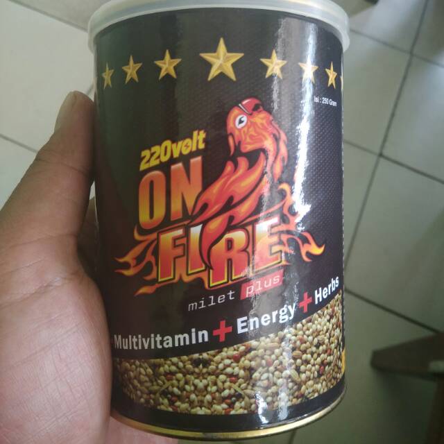 220volt ON FIRE miled plus / 220 volt  lovebird 220 volt on fire makanan lomba lovebird