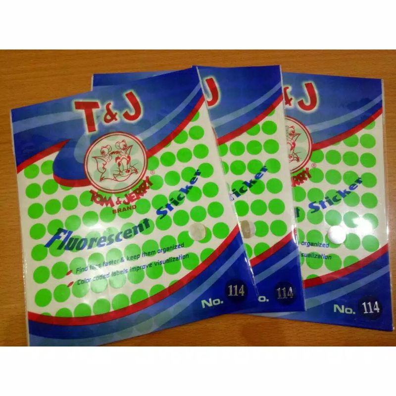 

Label Bulat T&J 114 Warna Hijau/Tom&Jerry Color Dot 114 Green