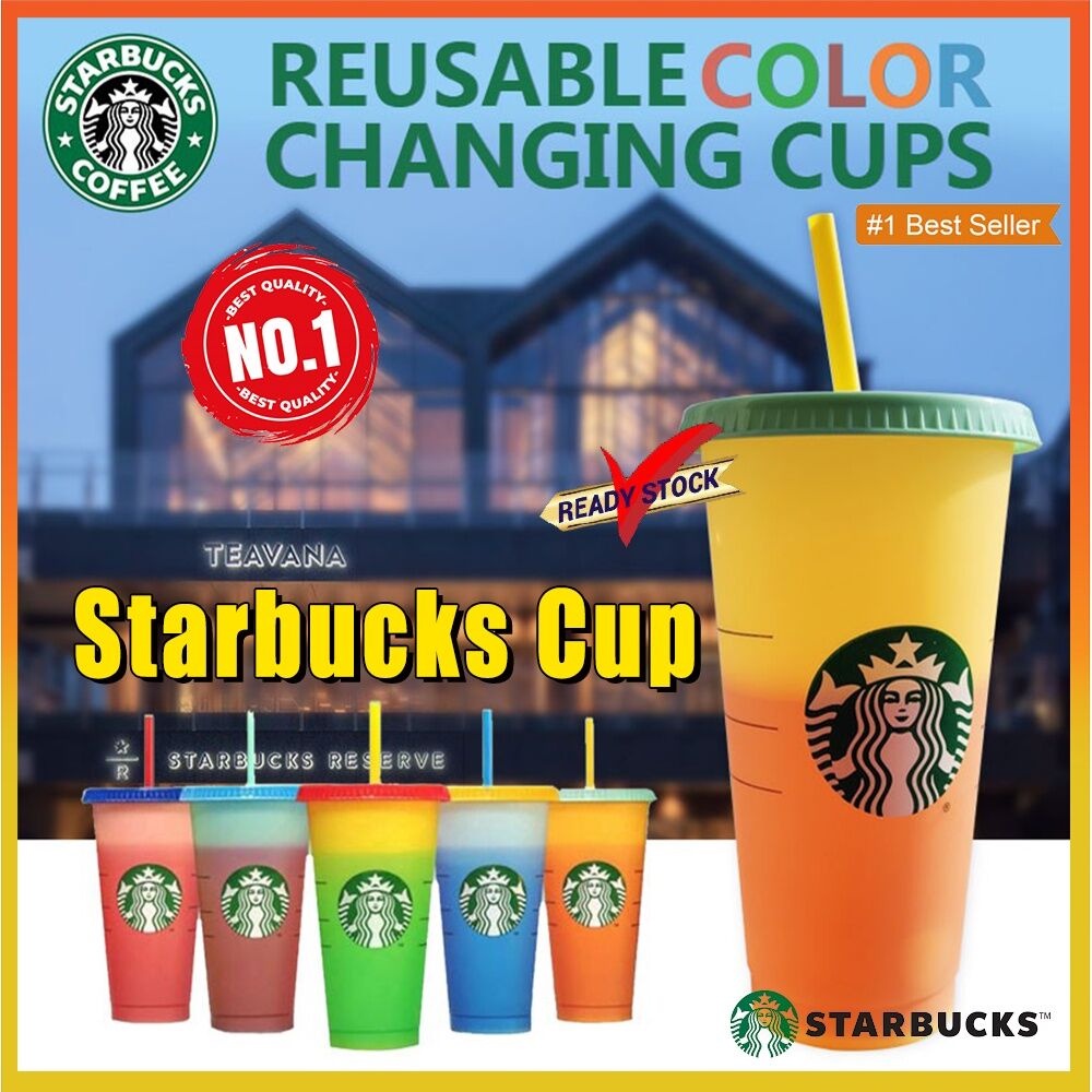 Reday Tumbler Reusable Starbucks Cup Berubah Warna Colour/Color Cangkir Air