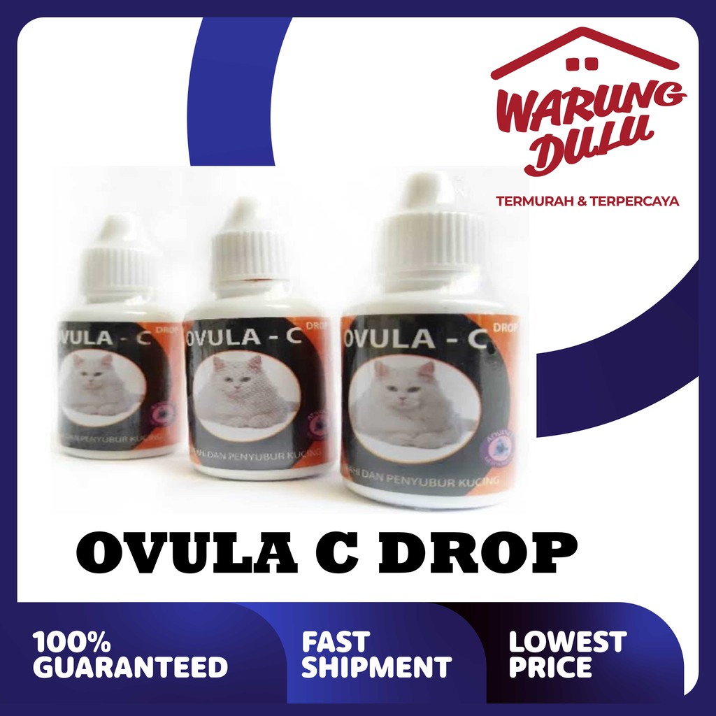 ovula c kucing birahi / ovula-c cat drop obat birahi kucing penyubur