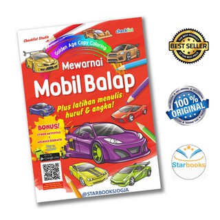 Mewarnai Mobil Balap - Menggambar dan Mewarnai