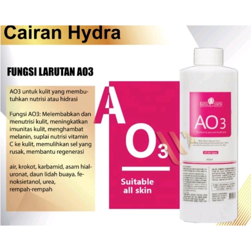 Solusi Nutrisi Untuk Mesin Gelembung Oksigen Kecil Hydra Facial 400Ml Membersihkan Serum Vitamin-C Terkelupas Melembabkan