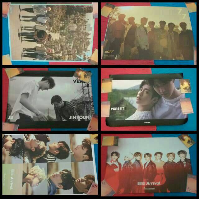[READY] GOT7 Official Poster from 7for7 ; MAD ; Flight Log Arrival ; JJ Project Verse2 Album