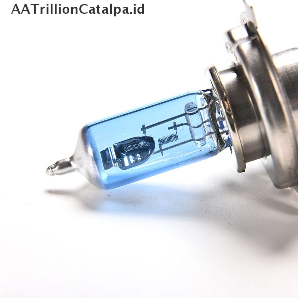 (AATrillionCatalpa) 2pcs Lampu Halogen Xenon HID H4 12V 60 / 55W Warna Putih Untuk Mobil