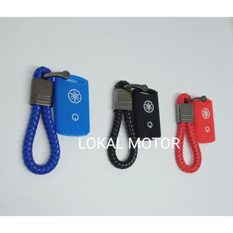 Gantungan kunci keychain strap dan silicone keysmart keyless Yamaha Nmax Lexi Aerox Xmax Freego FAZZIO